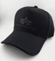 Бейсболка Кепка-Тракер ALPHA INDUSTRIES Черная, Хлопок, Ручная Работа размер S (55-56 см) - изображение 4