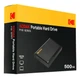 Жорсткий диск зовнішній Kodak P190 500GB 2.5" USB 3.2 External - изображение 4