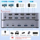 KVM-переключатель Ugreen AK500 HDMI для 2 ПК на 2 монитора 4K 60 Гц USB 3.0 (85719) - изображение 2