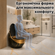 Унитаз премиальный керамический уникальные унитазы дизайнерские черный с золотом под мрамор стильный унитаз авторский Asans 8628 - изображение 5