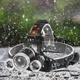 Тройной налобный фонарь на аккумуляторе LED Headlight, велофара - изображение 9