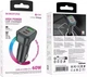 Автомобильное зарядное устройство Borofone BZ28C Trophie PD60W (2C1A) Car Charger Black - изображение 7