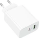 Сетевое зарядное устройство Borofone BA106A Stellar PD20W + QC3.0 Charger (EU) White - изображение 4