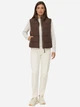 Теплый жилет короткий женский Camel Active 360670-8R63-29 38 Коричневый (4063366339814) - изображение 3