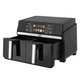 Аерогриль мультипіч iHunt Bro Dual Air Fryer 10L з подвійною зоною 5+5 л, 2200 Вт, сенсорне керування, чорна - зображення 1