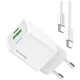 Зарядное устройство ColorWay C101A GaN Mini 20W PD PPS USB-C + USB-A QC4.0 + cable USB-C to USB-C black (CW-CHS062PDC-WT) - изображение 1