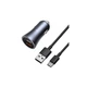 Зарядний пристрій Baseus 2xUSB QC3.0 + cable USB to USB-C 40W Golden Contactor Pro dark gray (TZCCJD-A0G) - зображення 1