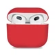 Чохол для навушників Armorstandart Ultrathin Silicone Case для Apple AirPods 3 Red (ARM60293) - зображення 1