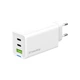 Зарядний пристрій ColorWay GaN Mini 65W PD Port PPS USB (USB-2C1A) white (CW-CHS058PD-WT) - зображення 1