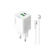 Зарядний пристрій ColorWay GaN Mini 35W PD Port PPS USB (Type-C PD + USB QC4.0) cable Type-C (CW-CHS055PDC-WT) - зображення 2