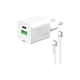 Зарядний пристрій ColorWay GaN Mini 35W PD Port PPS USB (Type-C PD + USB QC4.0) cable Type-C (CW-CHS055PDC-WT) - зображення 3