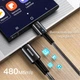 Кабель Essager Sunset Type-C – Type-C 100W, 2 м, чорний (EXCTT1-CGA01) - зображення 5