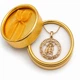 Кулон знак зодиака Дева в оправе "меандр" на цепочке Xuping Jewelry медзолото 18К + сувенирная коробочка (11311) - изображение 2