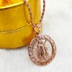Кулон знак зодиака Дева в оправе "меандр" на цепочке Xuping Jewelry медзолото 18К + сувенирная коробочка (11311) - изображение 3
