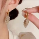 Сережки "Листочки" з синтетичним церконієм - изображение 3