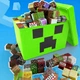 Магнитный конструктор Minecraft, 80 элементов, в комплекте фигурки и коробка TNT Зеленый Крипер - изображение 2