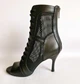 Женские ботильоны Andre с сеткой для танцев High Heels 35 черные - изображение 4