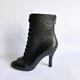 Женские ботильоны Andre питон для танцев High Heels 35 черные - изображение 4