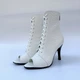 Женские ботильоны Andre питон для танцев High Heels 35 белые - изображение 1