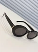 Женские черные солнцезащитные очки Saint Laurent SL M136/F овальная оправа 53-22-145 - изображение 11