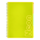 Книга канц. на спір. А4 120арк. # офс. BUROMAX NEON, пласт.обкл. з розділ. та перфорацією, жовта /BM.24349911-08/ - изображение 7