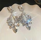 Акцентні вечірні жіночі сережки jewelry Сріблясті - зображення 3