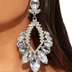 Акцентні вечірні жіночі сережки jewelry Сріблясті - зображення 5