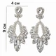 Акцентні вечірні жіночі сережки jewelry Сріблясті - зображення 6