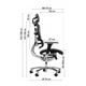 Офісне ергономічне крісло GT Racer X-801A Black (W-21, B-41) - зображення 2