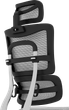 Офісне ергономічне крісло GT Racer X-801 Light Gray (W17-1) - зображення 3
