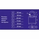 Замок навесной WERK IP-2960W 60мм (121464) - изображение 2