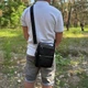 Стильная мужская кожаная барсетка Tiding Bag с ручкой премиум класса из натуральной кожи сумка для документов городская кросс-боди 25 х 22 х 7 см Чёрная (908209) - изображение 6