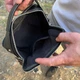 Стильная мужская кожаная барсетка Tiding Bag с ручкой премиум класса из натуральной кожи сумка для документов городская кросс-боди 25 х 22 х 7 см Чёрная (908209) - изображение 7
