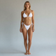 Женский купальник белый однотонный Rinabe Bikini Set XL - изображение 7