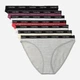 Набор трусиков бикини женских хлопковых Calvin Klein QD5320-3LF(Punch Pink Multi) M 7 шт Базовый микс (199156139617) - изображение 1