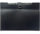 Папка пласт. А4 6 від. OPTIMA 35541 чорно-графітова, на кнопці з розширенням (30) /O35541/ - зображення 1
