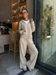 Жіночий вельветовий костюм двійка (кофта+штани) Uaclothes 42-44 Бежевий (like39258-196951349) - зображення 1
