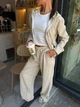 Жіночий вельветовий костюм двійка (кофта+штани) Uaclothes 42-44 Бежевий (like39258-196951349) - зображення 2