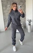 Костюм женский прогулочный графитового цвета 39290 50/52 - изображение 1