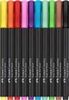Фломастеры в наборе Faber-Castell, 10 цветов, BLACK EDITION, (116451) - изображение 2