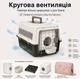 Переноска для кошек и собак до 12 кг 48×32×30 см — с подвесной миской, мягким внутренним вкладышем и наружным защитным чехлом KT80 - изображение 1