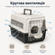 Переноска для кошек и собак до 12 кг 48×32×30 см — вентилируемая, с подвесной миской и мягким внутренним вкладышем KT8002011 - изображение 8