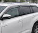 Ветровики на окна с хромом Niken Luxury (6 шт) для Toyota Highlander 2013-2019 гг - изображение 2