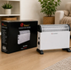 Обогреватель Domotec MS-5904 электрический 2000 Вт для комнаты конвектор 23 м² с терморегулятором отопительный прибор 3 механических режима для частного дома спальни офиса - изображение 8