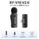 Бездротовий петличний мікрофон BOYA BY-V10 V2.0 Type-C з ENC-шумопоглинанням для Android / iPhone 15 / iPhone 16 - зображення 1