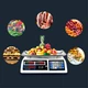 Весы торговые до 40 кг с дисплеем, от аккумулятора и сети / Электронные весы / Фасовочные весы - изображение 2