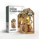 Бук Нук Безтурботний квітковий будинок Book NookSerene Flower House DIY Інтер'єрний конструктор SL-45 - зображення 8