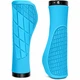 Грипсы ручки велосипедные MTB Ergonomic, с замками, синие - изображение 1