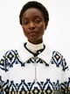 Світшот на флісі тедді жіночий Tommy Hilfiger Fair Isle Print Teddy Fleece Sweatshirt XW07316-YBL(Ecru Multi) XS Екрю (198296727760) - зображення 6