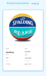 Детский резиновый баскетбольный мяч SPALDING 85-037Y5, размер 5 - изображение 4